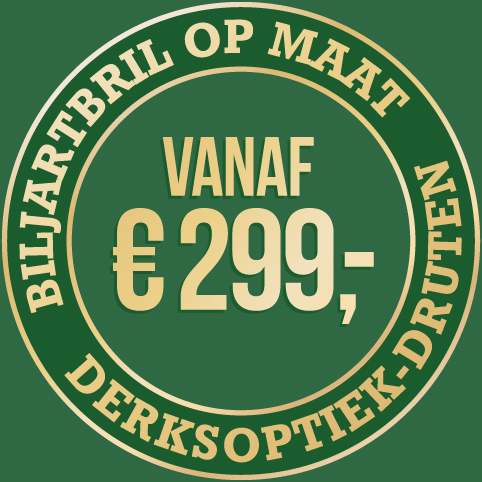 Biljartbril op maat vanaf 299 euro